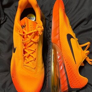 Nike Air Max Bright Orange and Black Sneakers